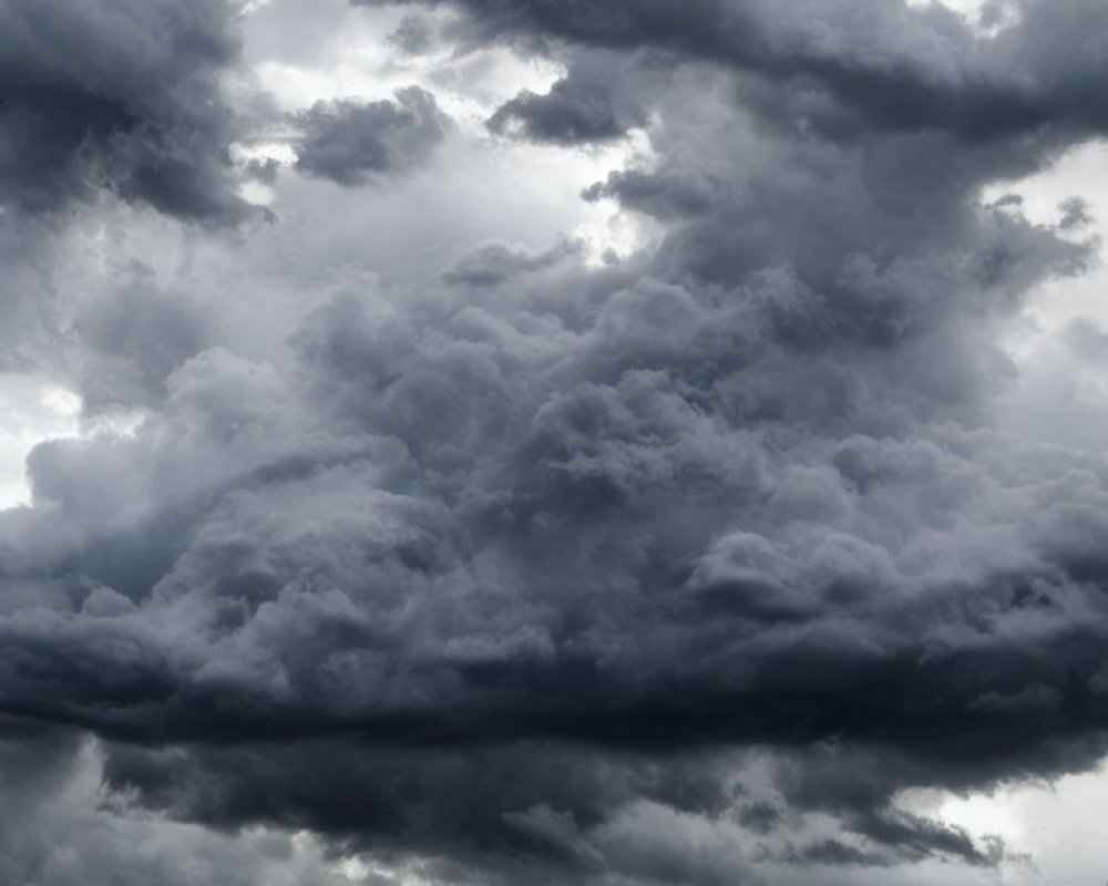 Ominous storm clouds gathering for heavy rain.