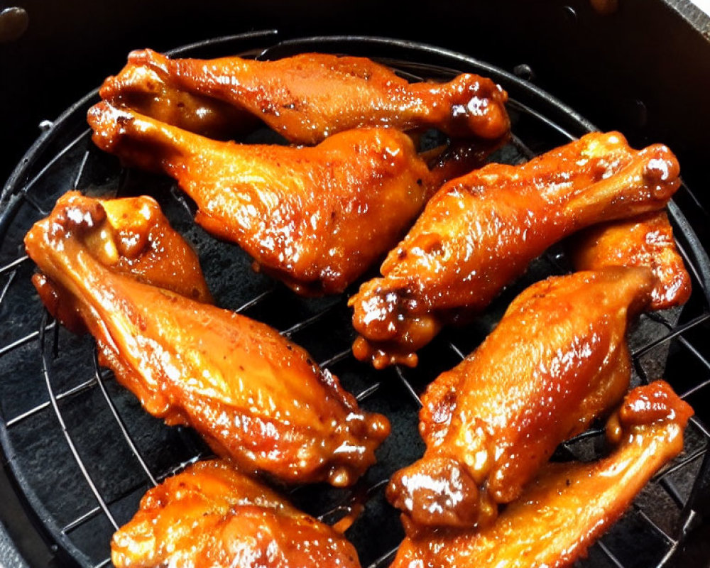 Grilled Chicken Wings with Glazed Sticky Sauce