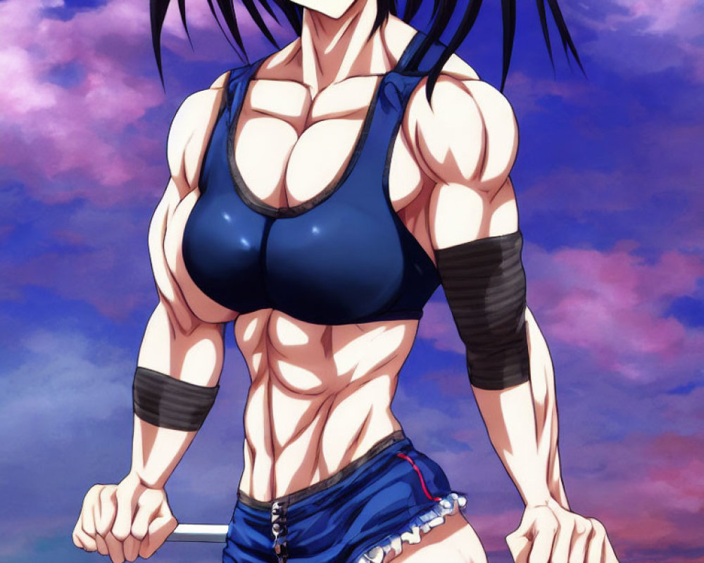 AI Generated Animeanimegirlmusclemusclegirlabsabsgirlsportbra Photos and  Artwork | Deep Dream Generator