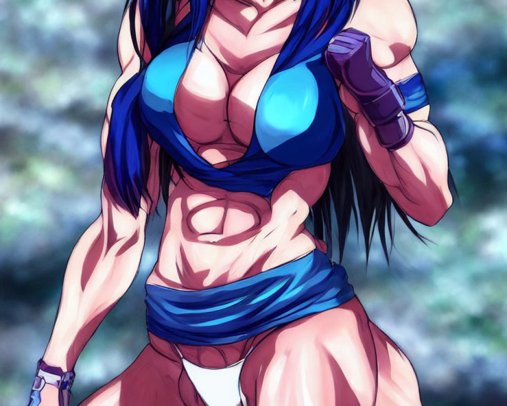 AI Generated Animeanimegirlmusclemusclegirlabsabsgirlsportbra Photos and  Artwork | Deep Dream Generator