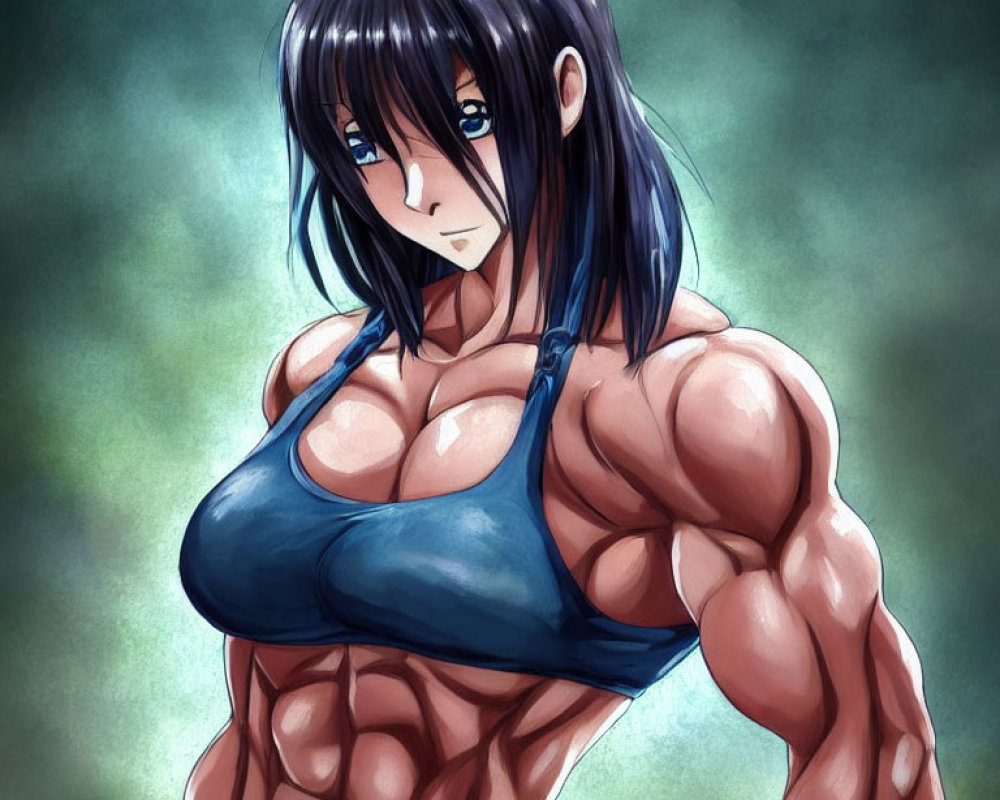 AI Generated Animeanimegirlmusclemusclegirlabsabsgirlsportbra Photos and  Artwork | Deep Dream Generator