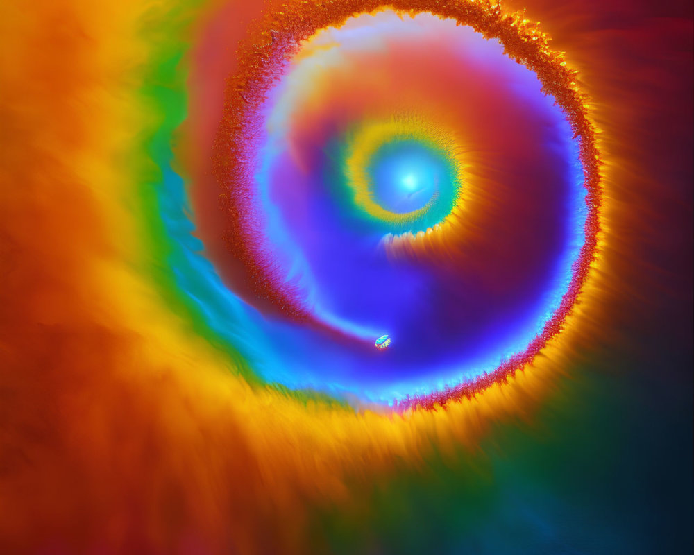 Colorful Swirling Spiral Pattern with Dynamic Texture