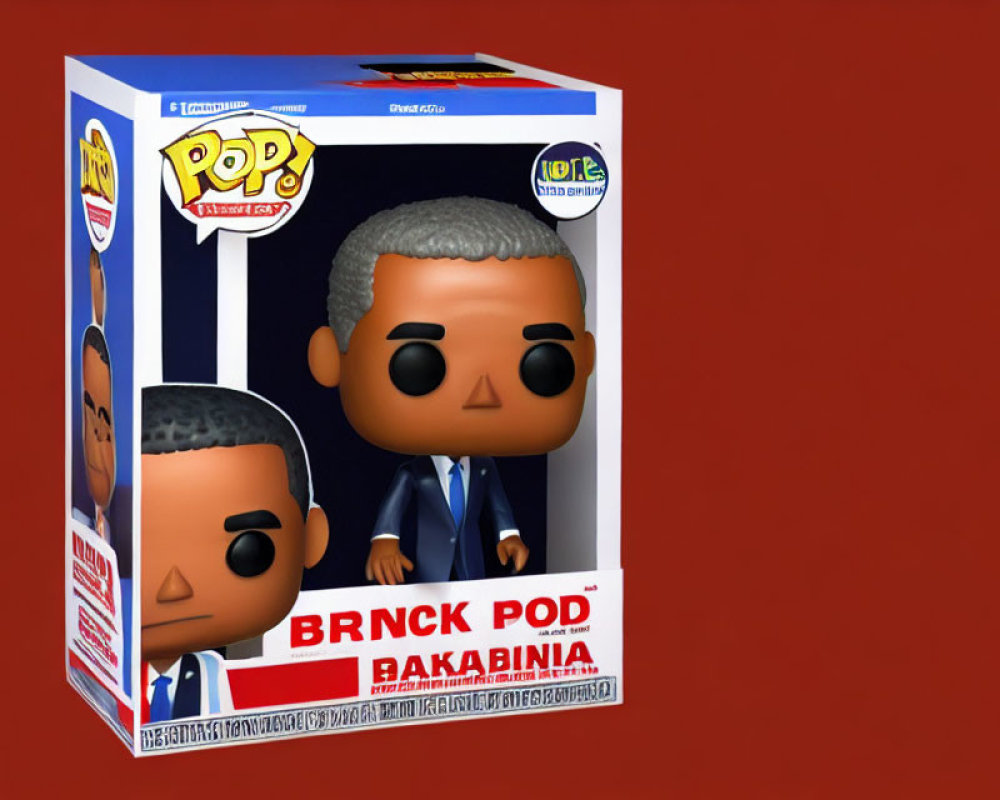 Grey-Haired Male Character Funko Pop! Vinyl Figure in Blue Suit Box - "Pop!", 