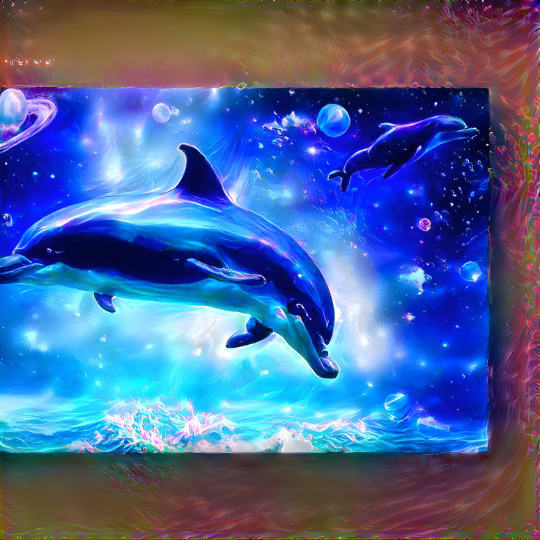 Double-dolphin in space