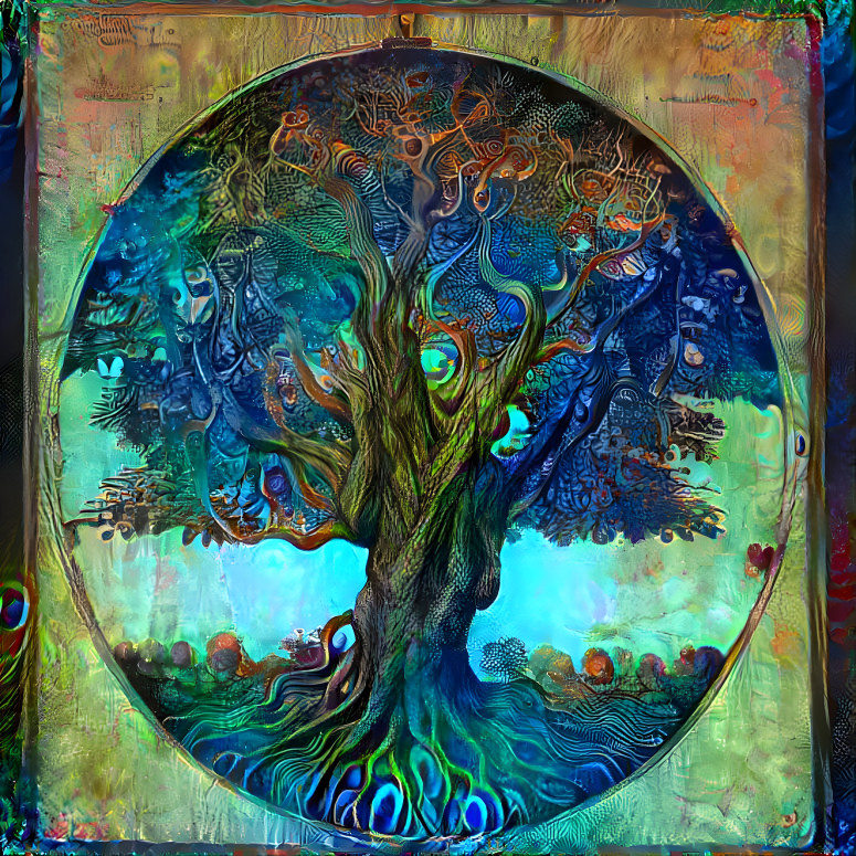 TREE OF LIFE PAINTING BUT COOL