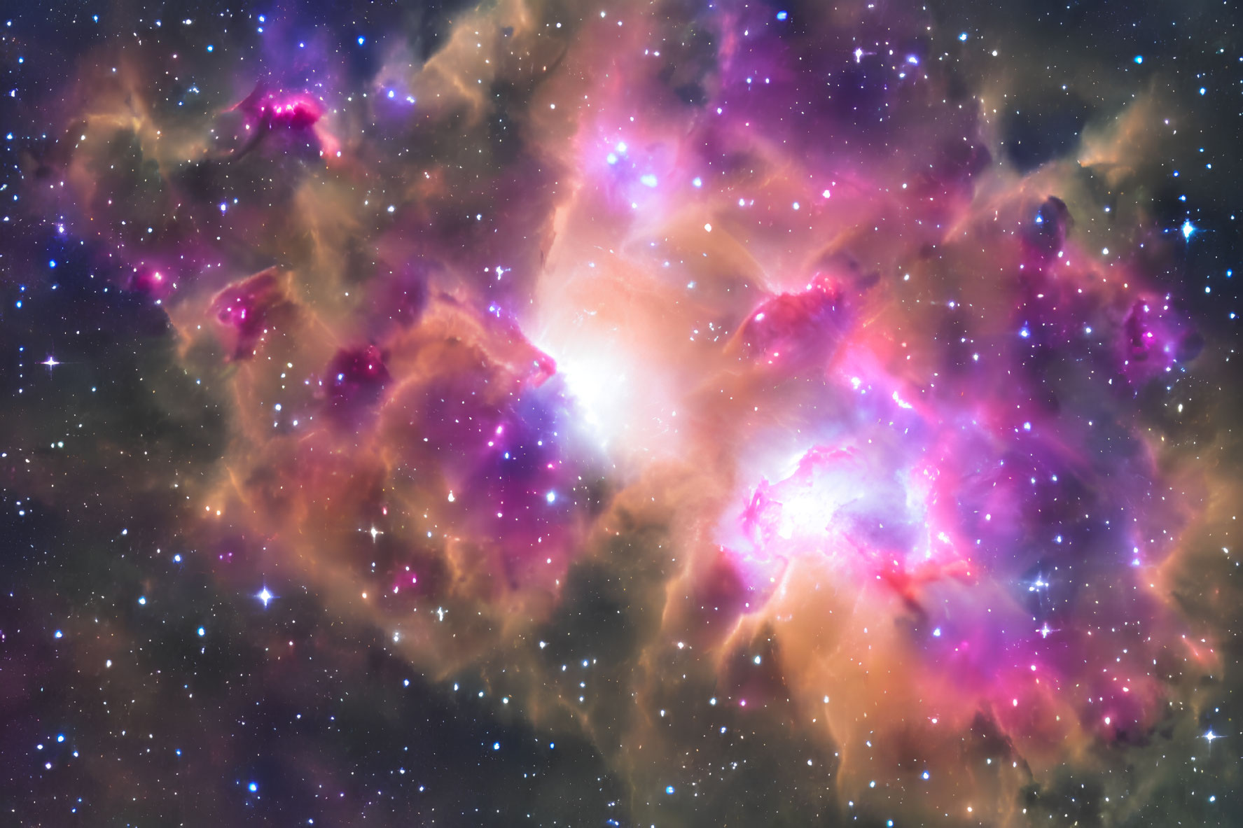 Colorful Star Cluster Surrounded by Cosmic Gas and Dust