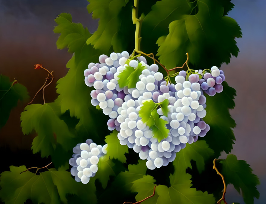 blue grapes