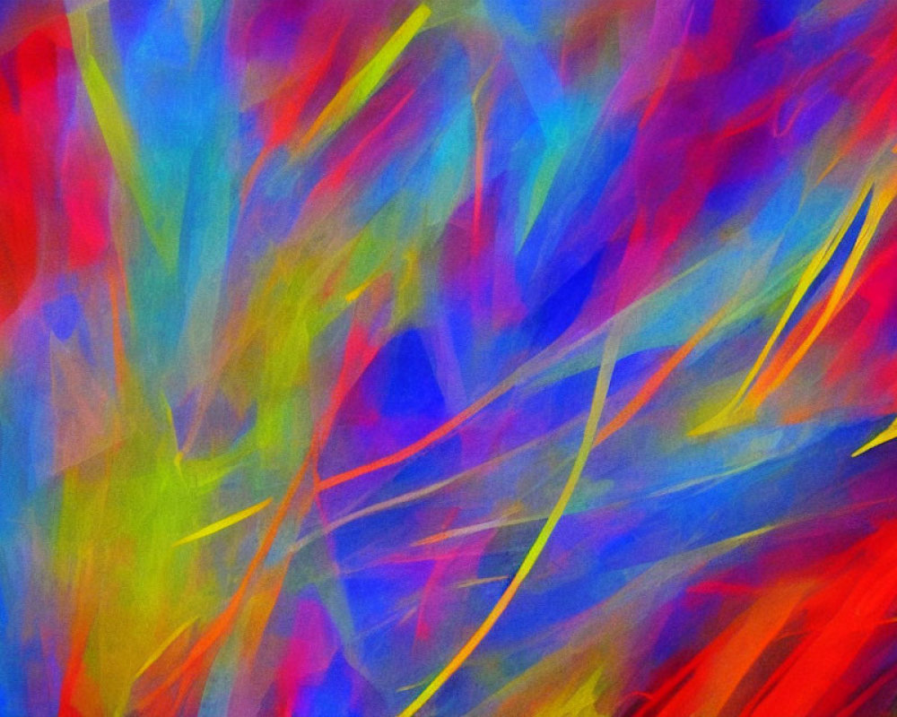 Colorful Swirling Abstract Background in Red, Blue, and Yellow