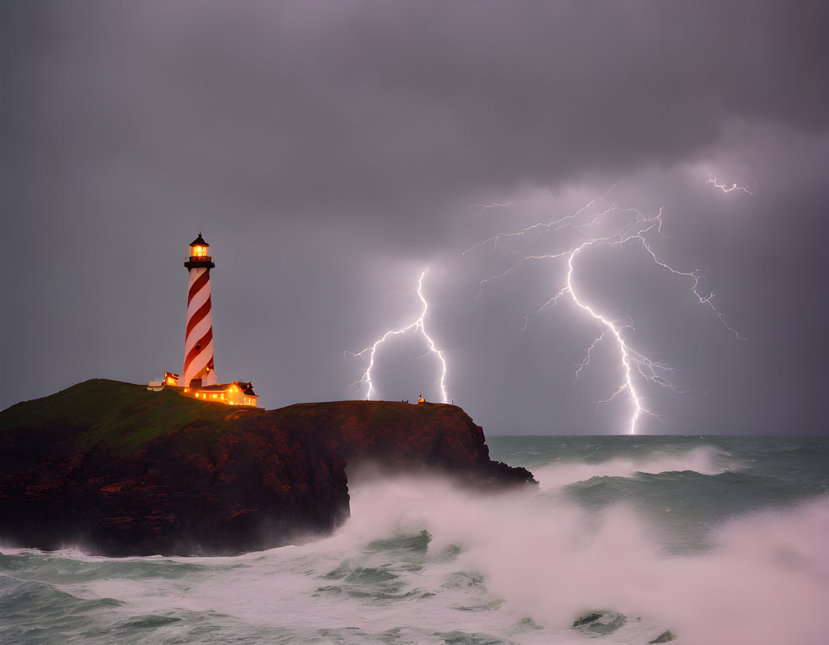 Lightning On The Ocean