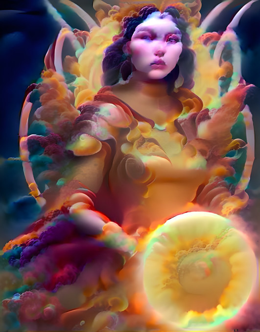 Color Exploding into Divine Being