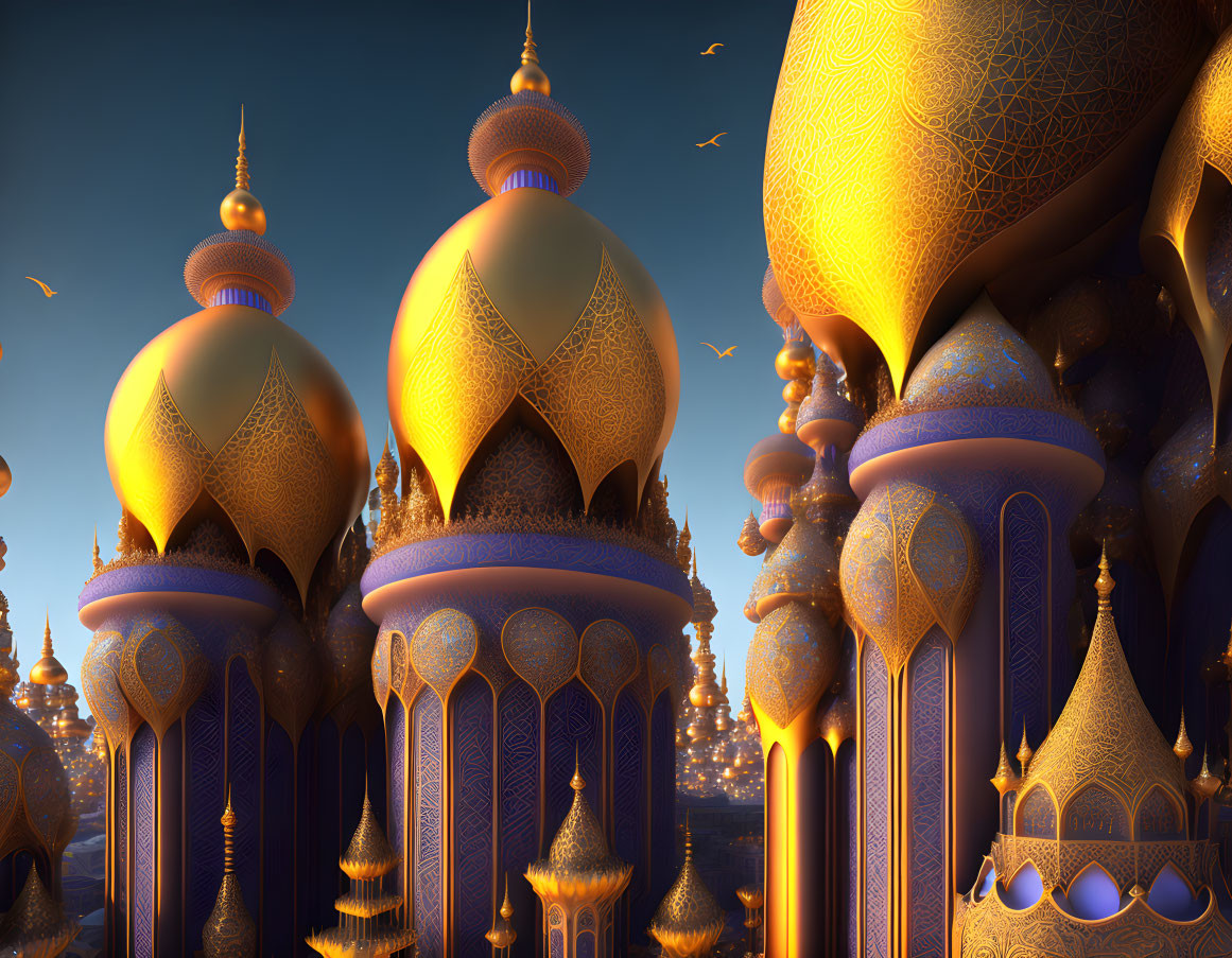 Fractal Mosque city 