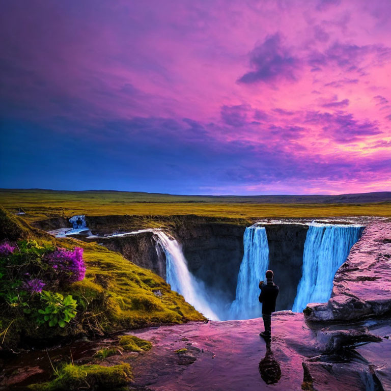 Purple Waterfall