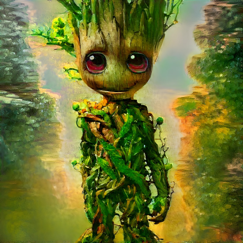  Whimsical Groot in Fairytale Landscape