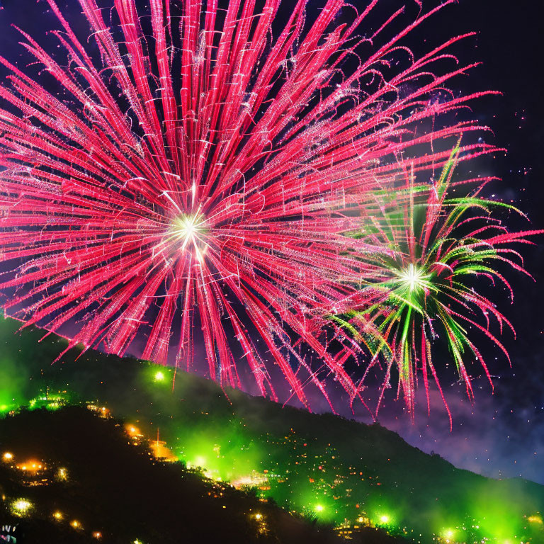 MASSIVE fireworks @ Parque Nacional del Chicamocha