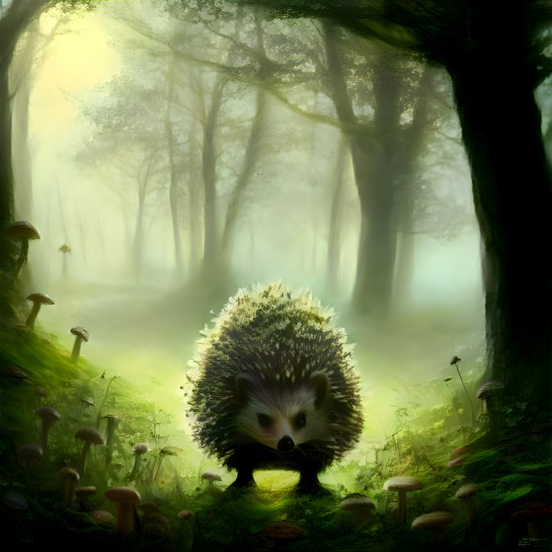 Hedgehog in the fog