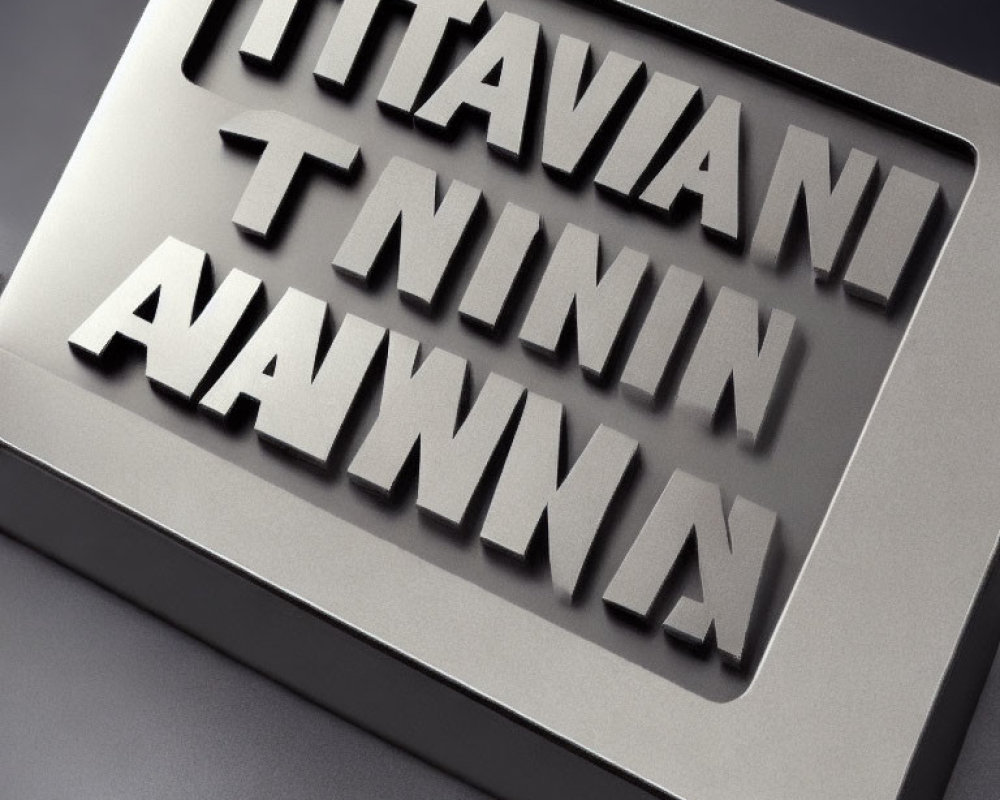 3D Optical Illusion: "OCTAVIANI" Word Art with Shifting Perspectives