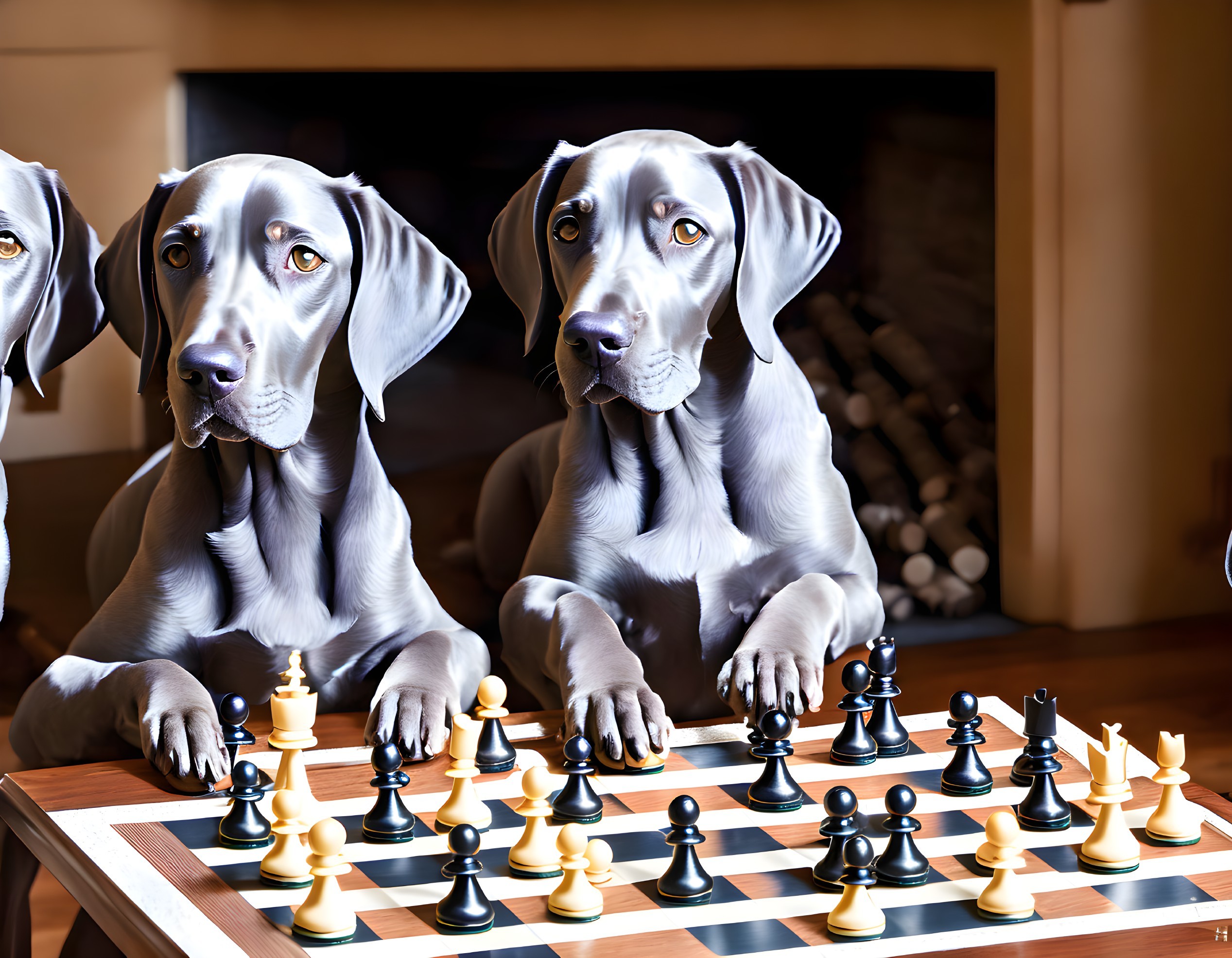 Coolidge's Weimaraners