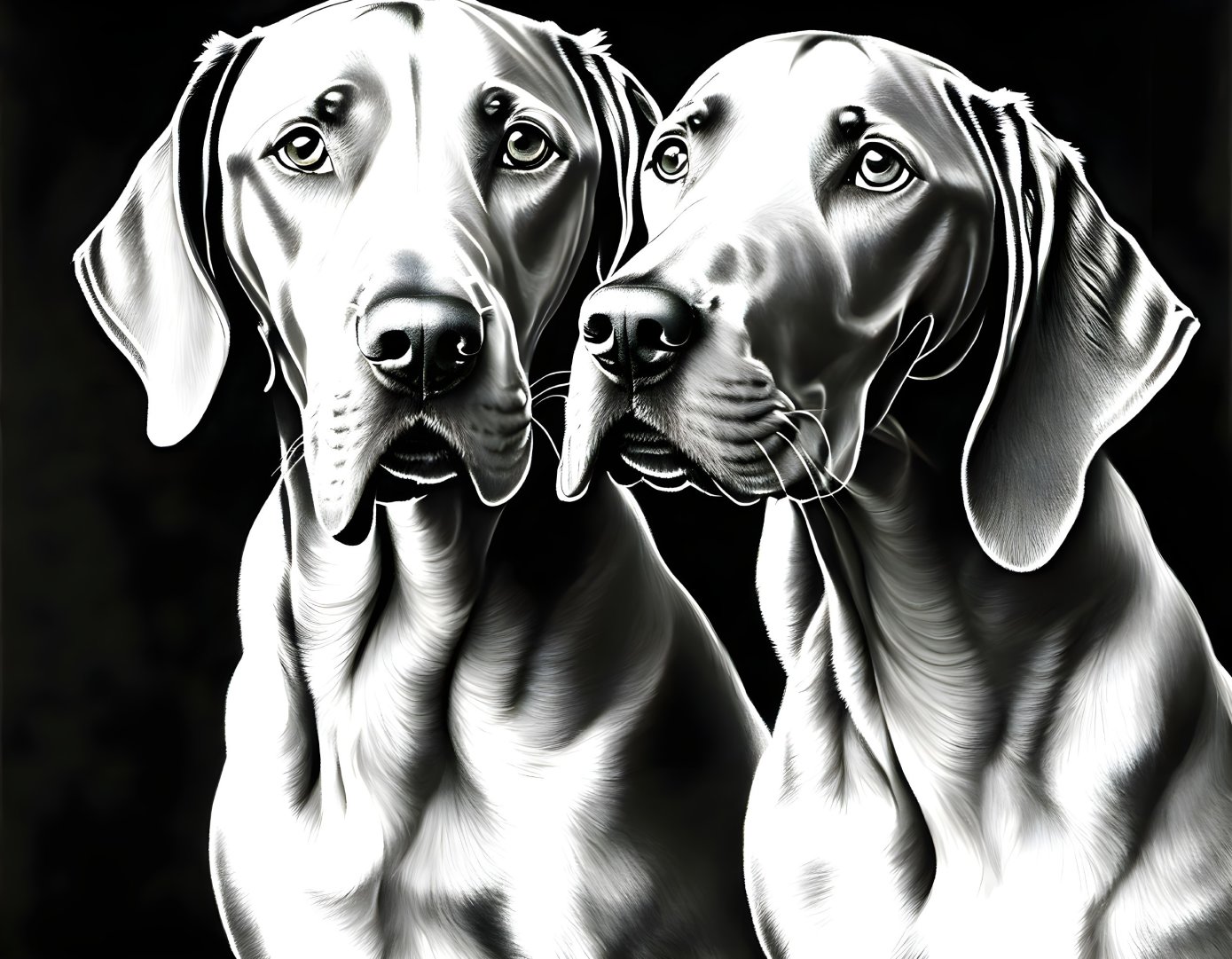 Dürer's Weimaraners