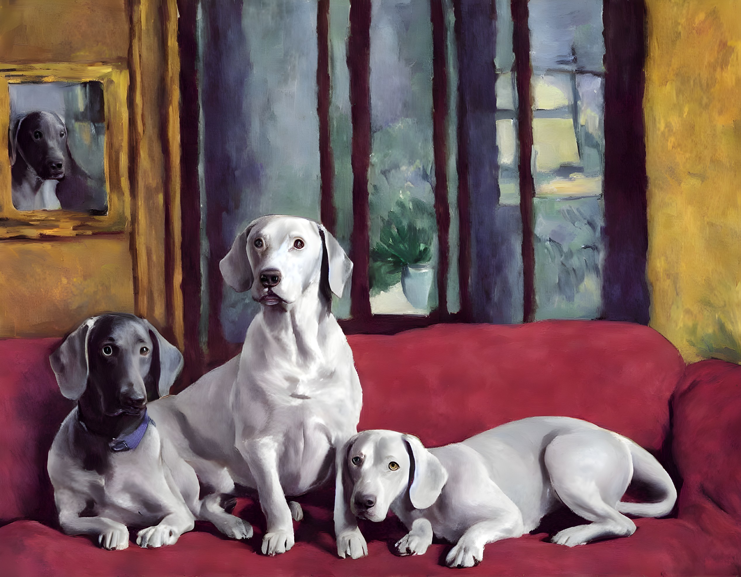 Matisse's Weimaraners