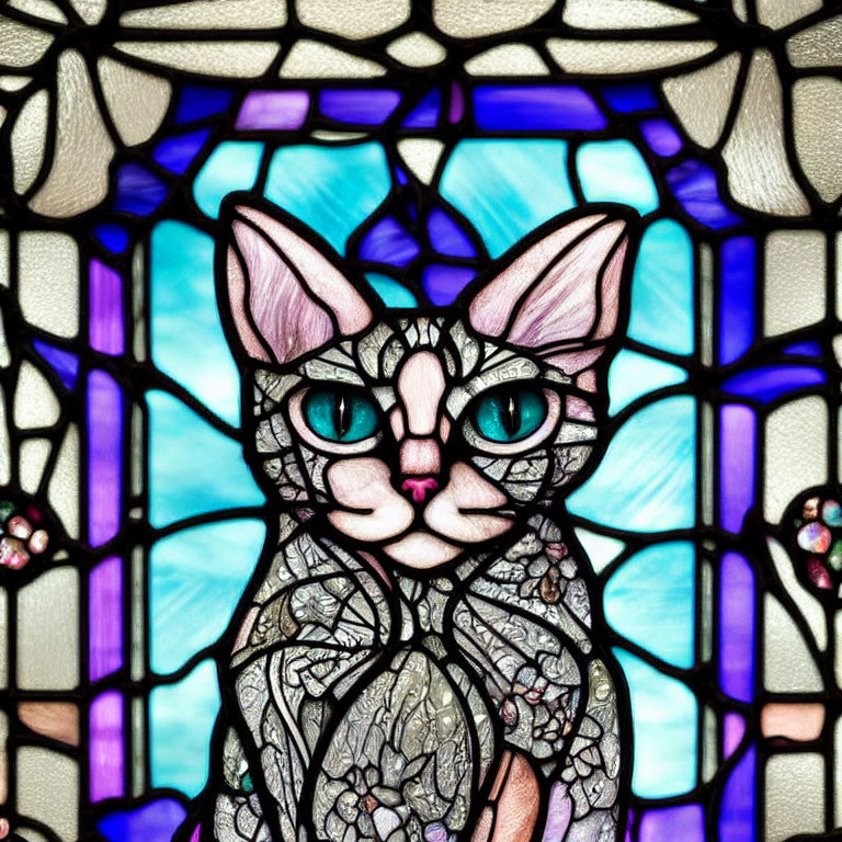 Stained Glas Cat