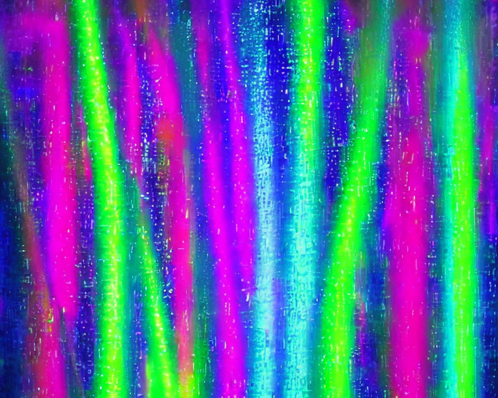 Colorful Neon Streaks on Textured Background: Digital Rain Effect