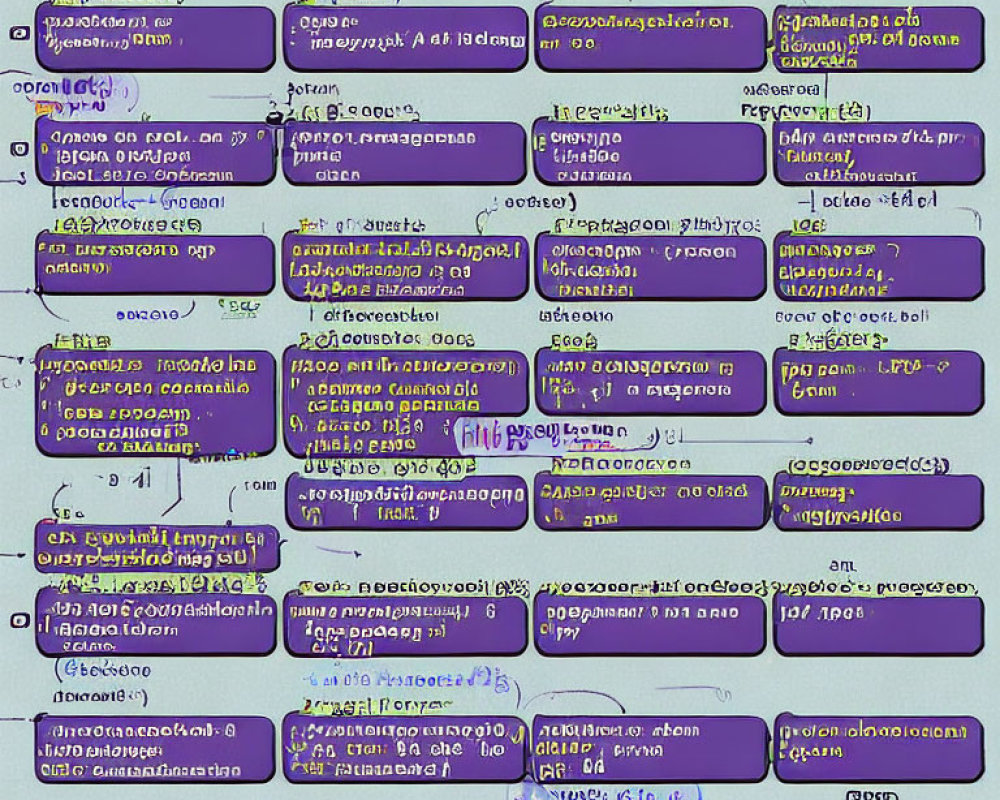 Abstract image of overlapping chat bubbles on distorted purple and yellow background