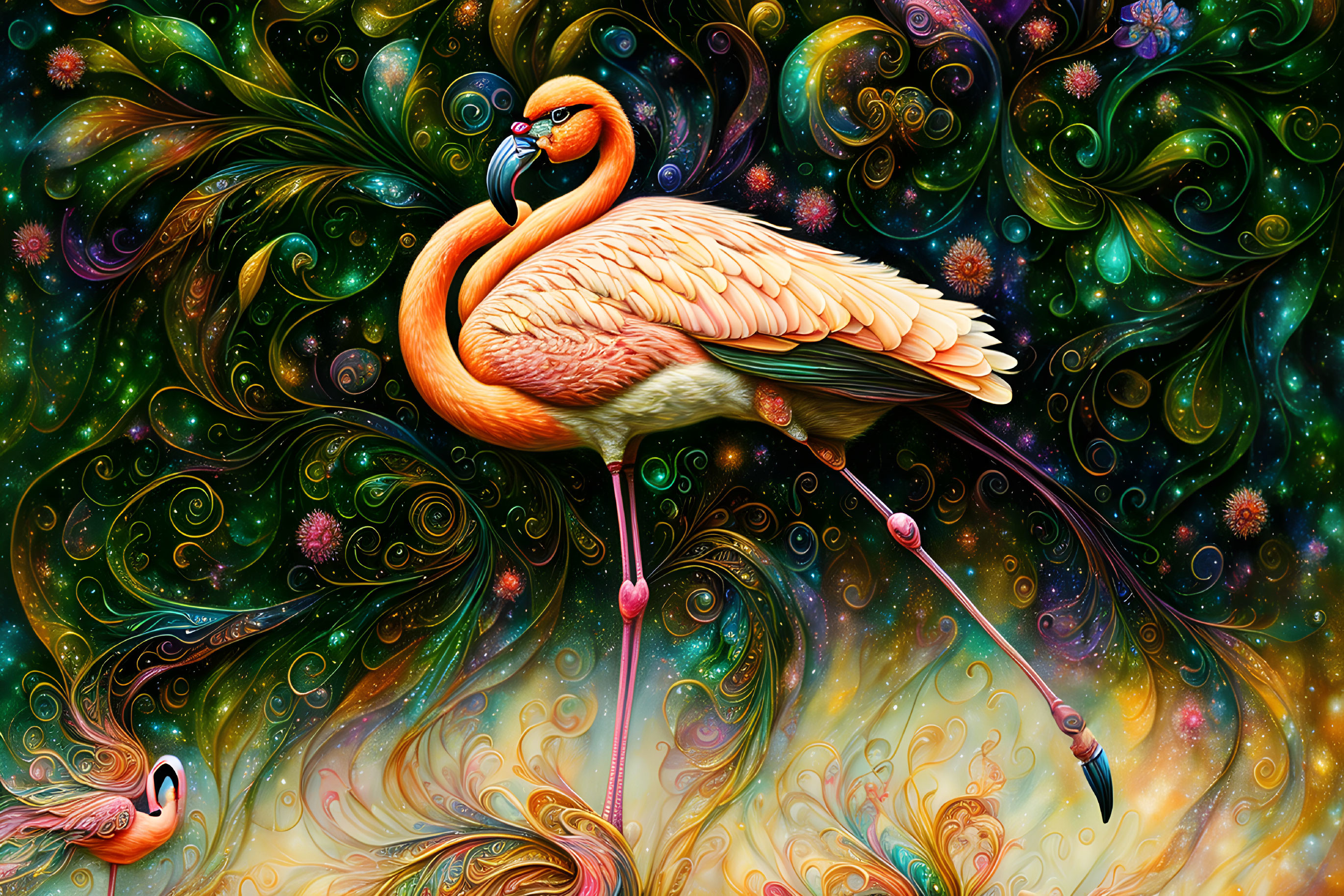 Dancing Flamingo