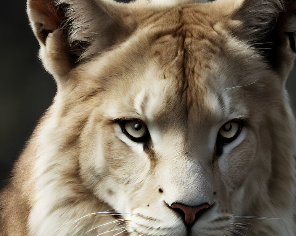 Detailed Close-Up of Lynx with Prominent Ear Tufts