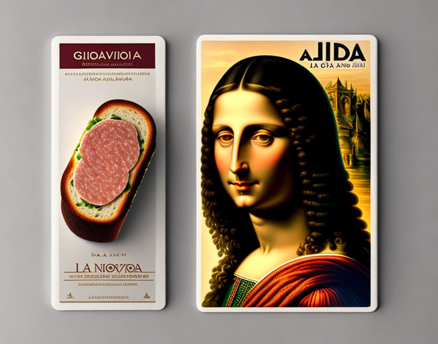 La Gioconda che gioca a carte