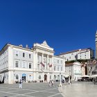 Grandiose Castle with Multiple Spires and Turrets in Panoramic View