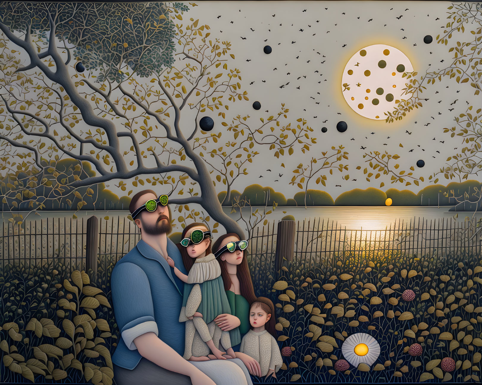 Watching a solar eclipse with your loved ones