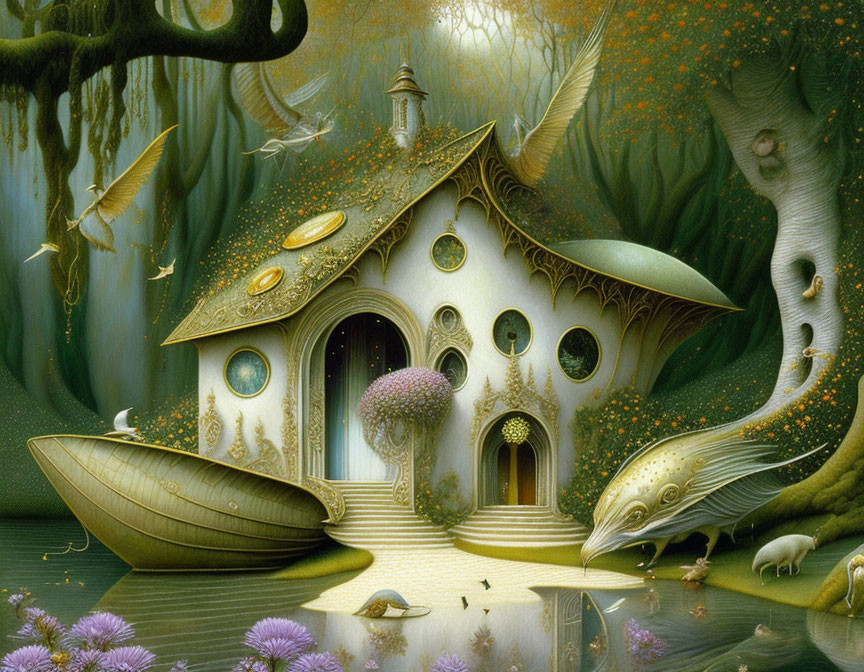 Organic architecture: Whimsical house in enchanted forest