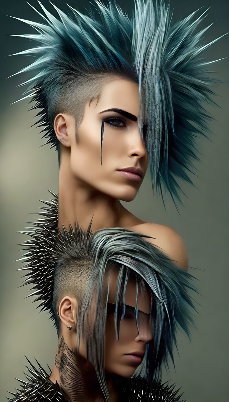 Spiky hair