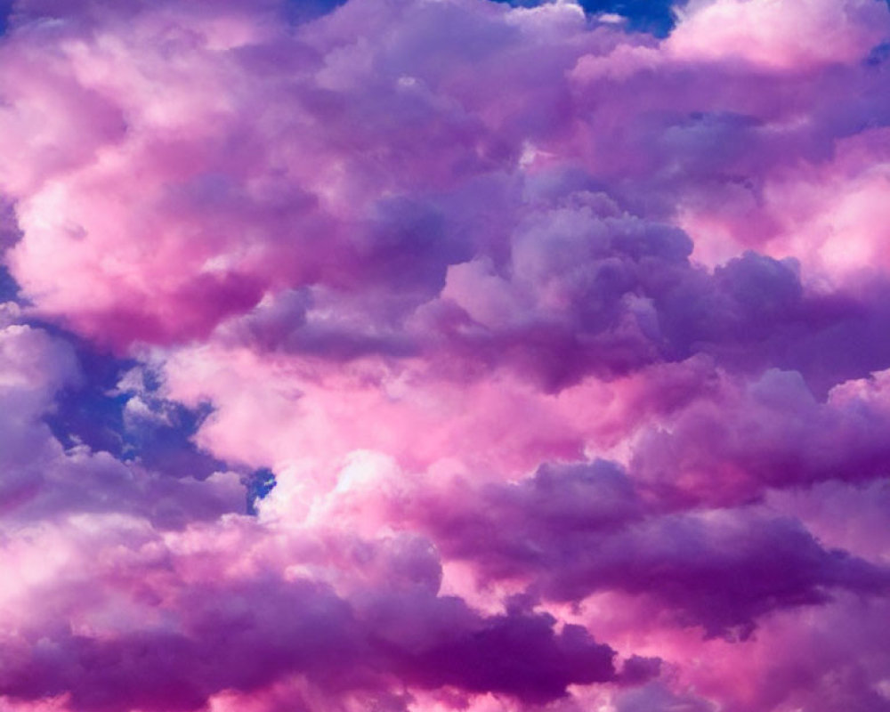 Pink and Purple Clouds in a Dreamy Sky