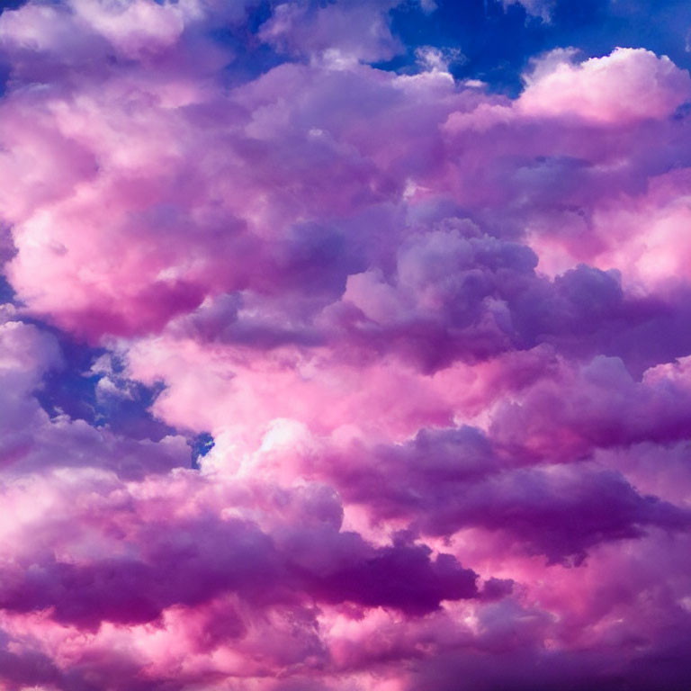 Pink and Purple Clouds in a Dreamy Sky