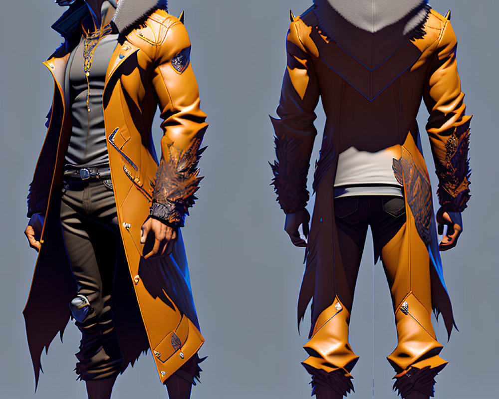 Anthropomorphic Fox Character in Stylish Jacket and Boots