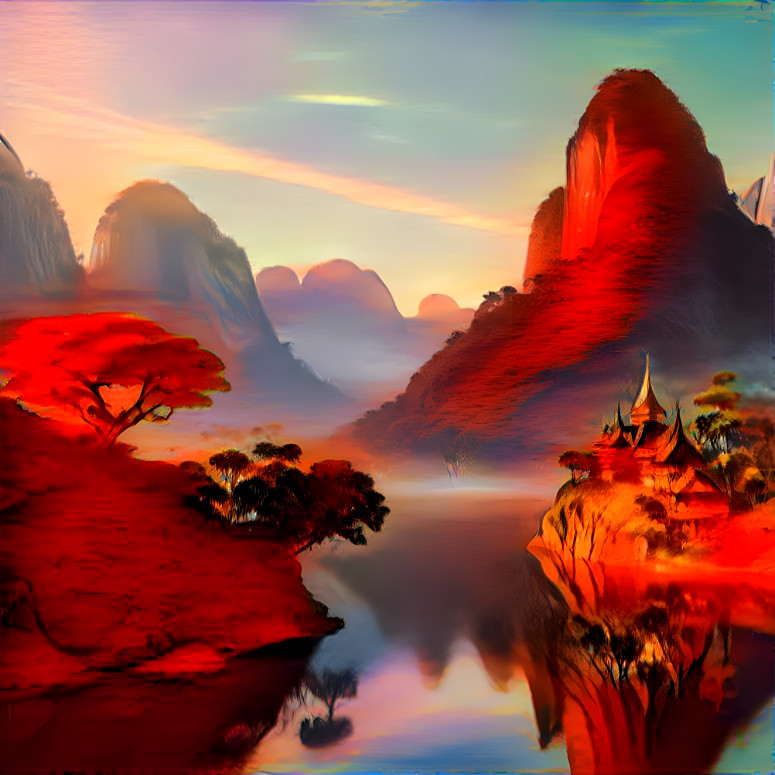 Red landscape