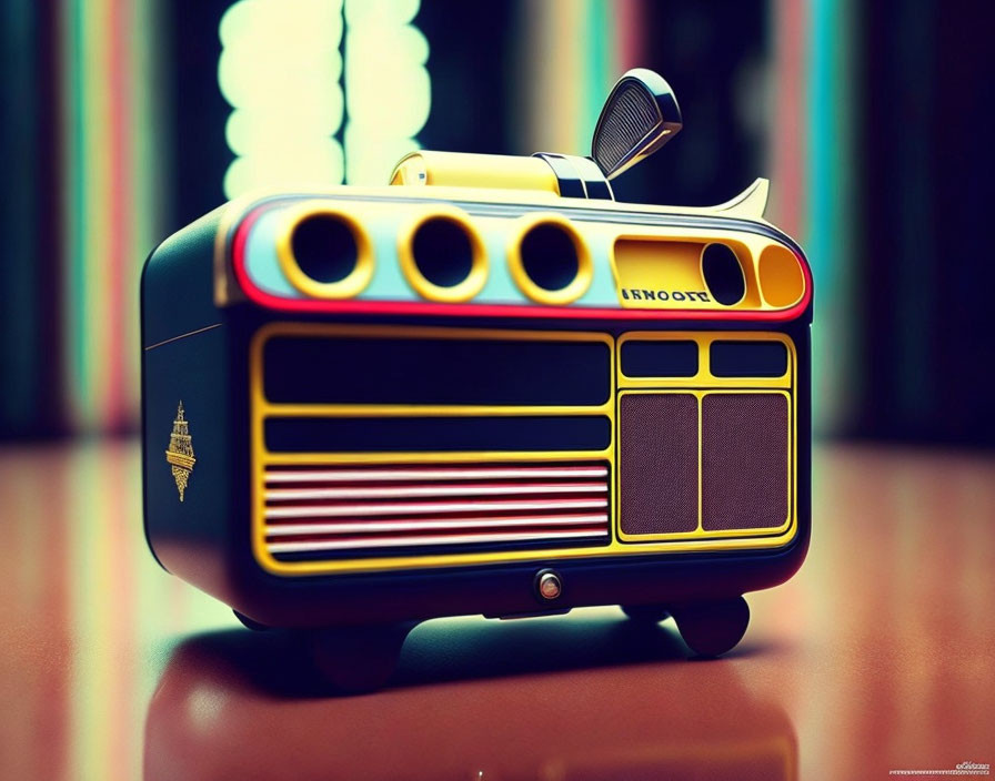 Vintage-Style Radio Inspired by 1950s American Cars