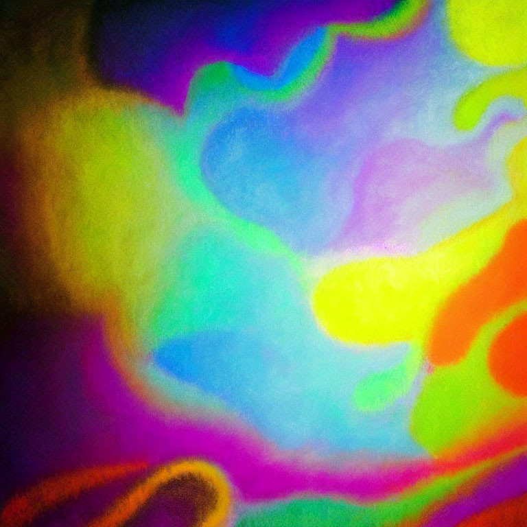 Colorful Abstract Swirls in Neon Shades on Textured Surface