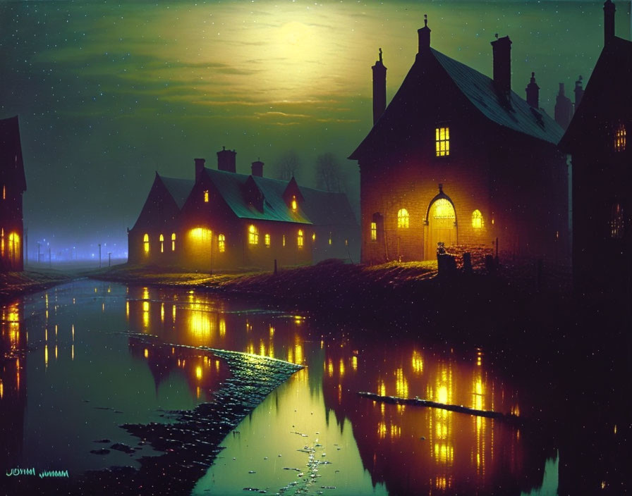 Dark Street GRIMSHAW Very Good landscape