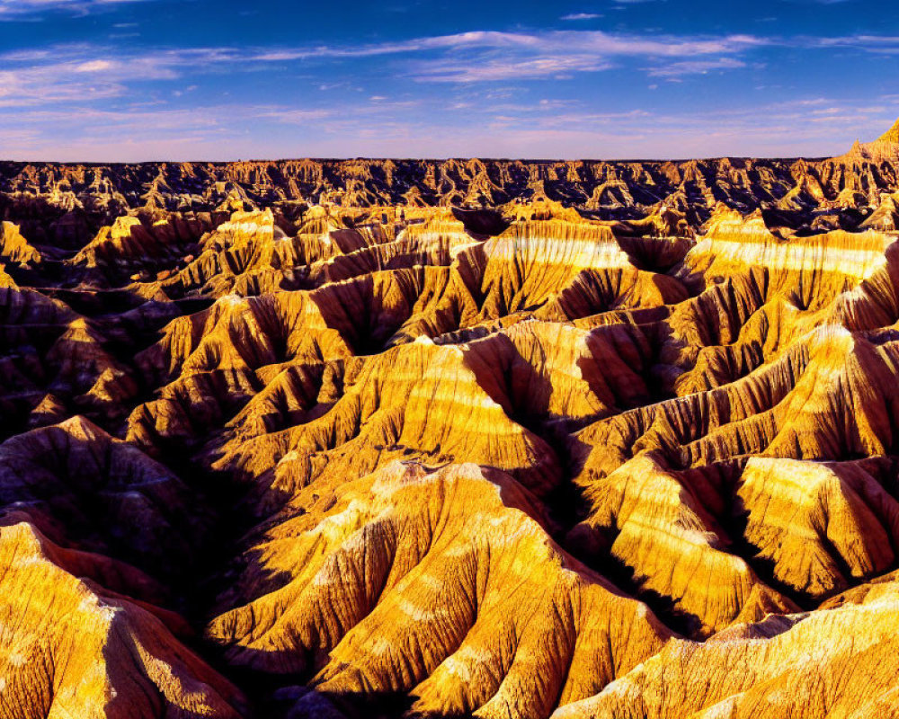 Rugged Desert Landscape with Layered Rock Formations