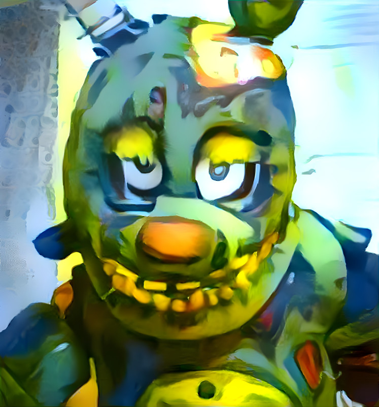 Cartoony lookin springtrap