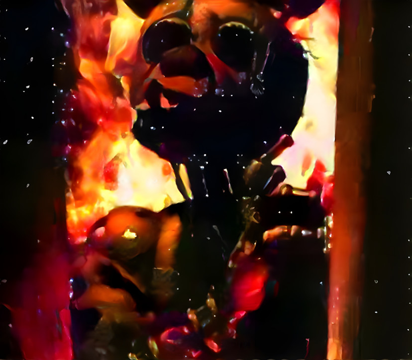 Springtrap on fire