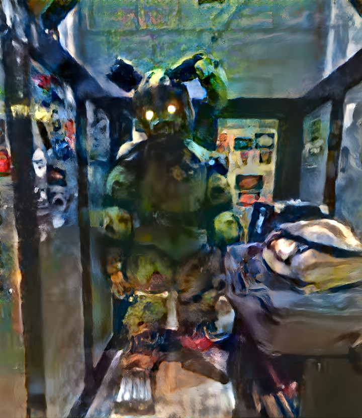 Springtrap just stares... thats it idk