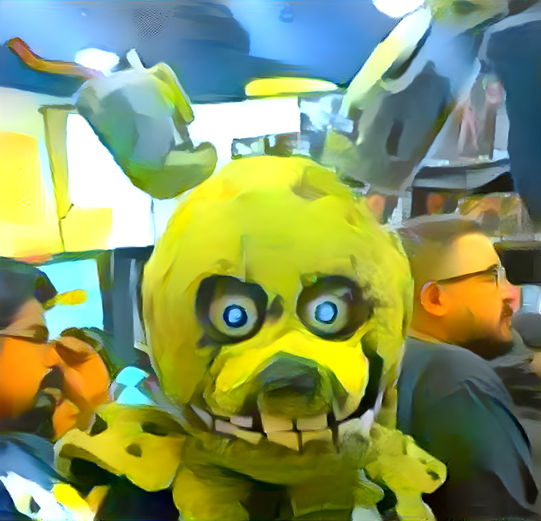 Springtrap in a crowd