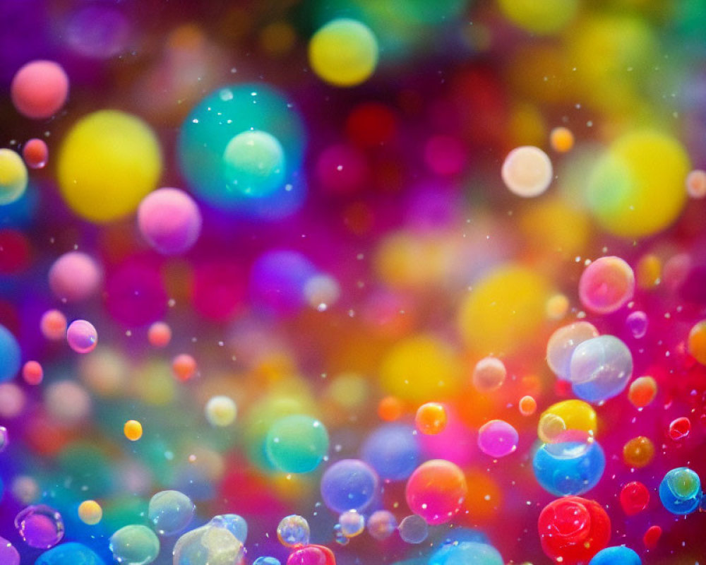 Vibrant Abstract Background with Floating Circles