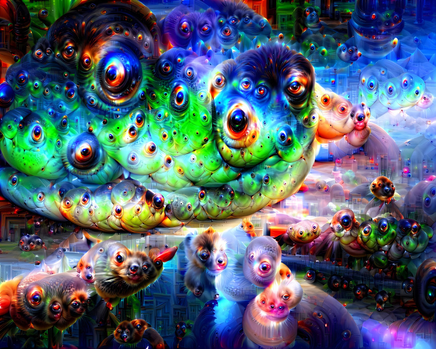 Deep Dream Reptilian thing