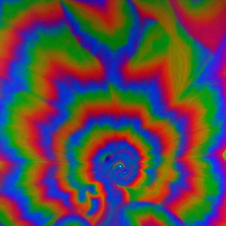 Colorful Swirl Pattern with Red, Blue, and Green Hues