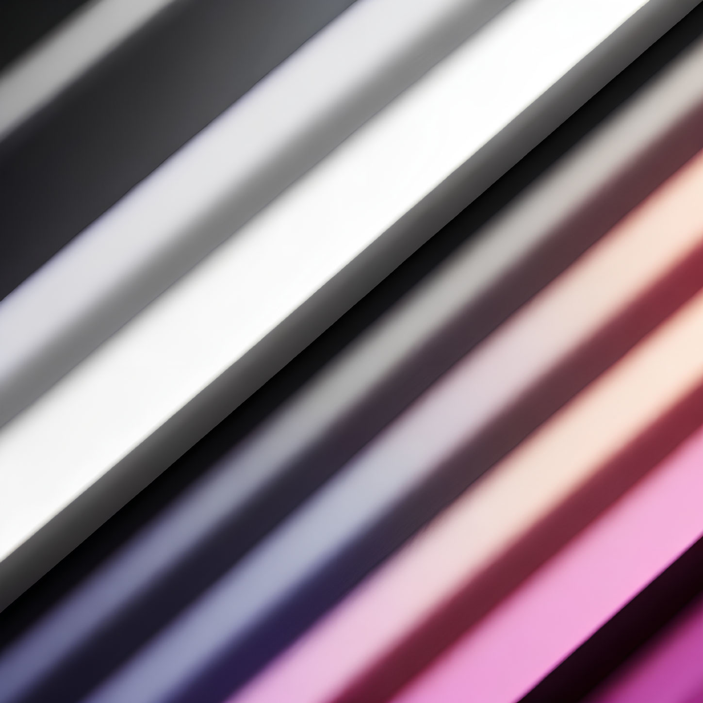 Gradient abstract art: grayscale to pink and purple diagonal lines