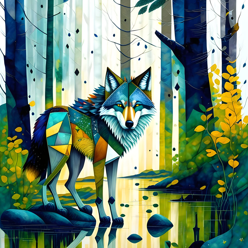 Wolf in the Woods